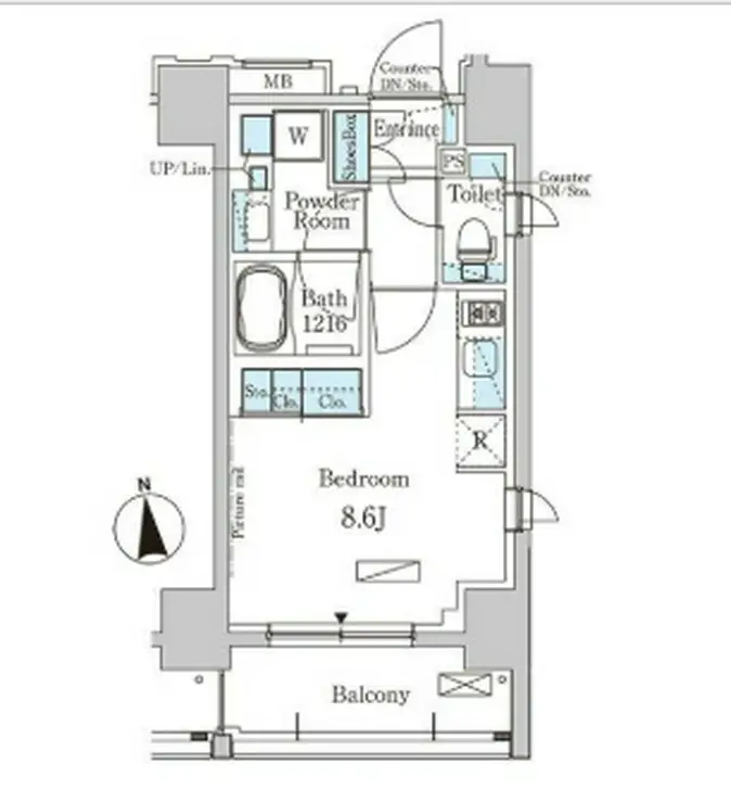 パークアクシス大森 4階階 間取り