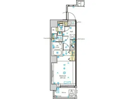 HYS立川(1K/9階)の間取り写真