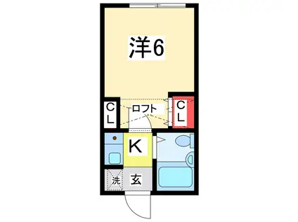 アビタス関屋(1K/1階)の間取り写真