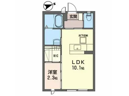 サン レジデンス(1LDK/1階)の間取り写真