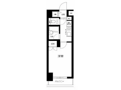 菱和パレス上馬(1K/7階)の間取り写真