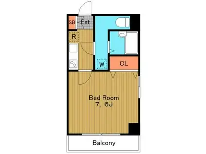 ヴェローナ阿佐ヶ谷南(1K/3階)の間取り写真