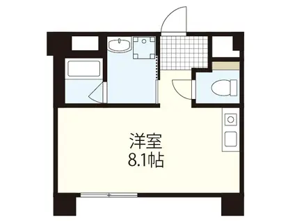 NOKOII(ワンルーム/5階)の間取り写真