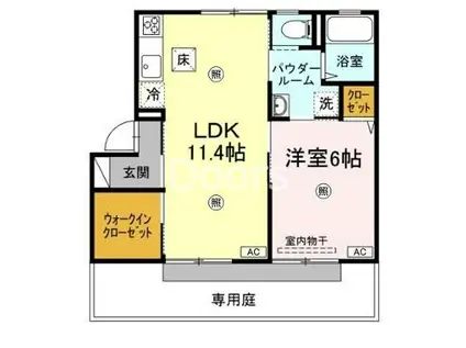 シンフォニー12(1LDK/1階)の間取り写真