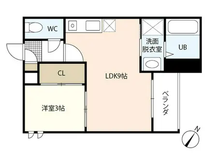 REGALEST LOTUS II(1LDK/1階)の間取り写真
