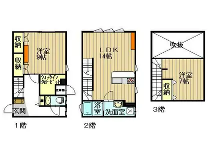 LEMON BALM(2LDK/1階)の間取り写真