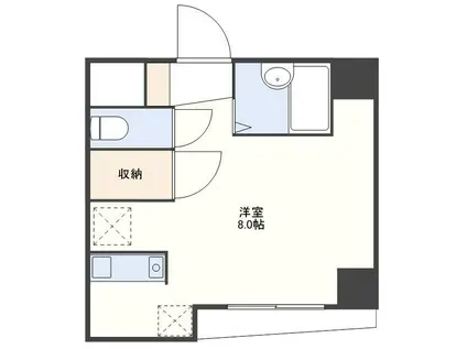 ルカス諏訪の杜(ワンルーム/3階)の間取り写真