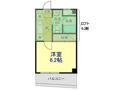 MKM根岸(1K/4階)の間取り写真
