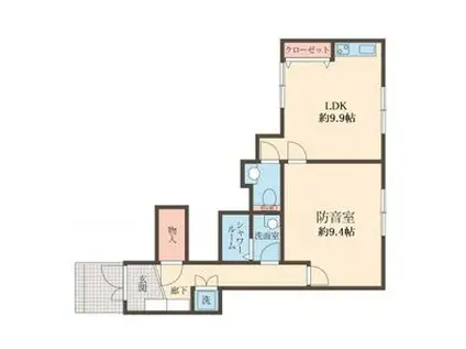 ベル レゾナンス(1LDK/1階)の間取り写真