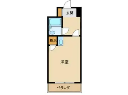 ヴィンテージ清瀬(ワンルーム/2階)の間取り写真