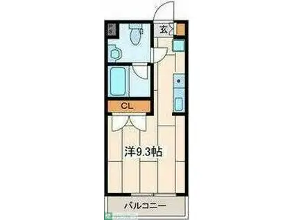 リジェール宮崎台(ワンルーム/2階)の間取り写真