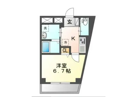 GLANZ COURT(1K/3階)の間取り写真