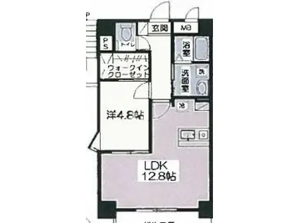 エレガンス光の森(1LDK/3階)の間取り写真