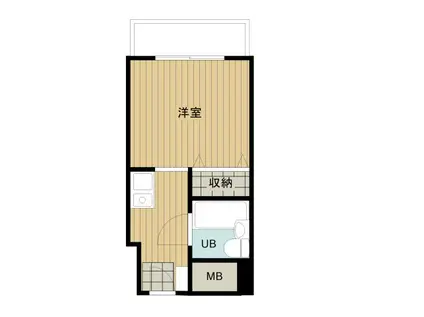 エスタ茨木(1K/2階)の間取り写真