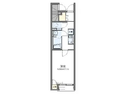 レオネクストTAKAO32(1K/1階)の間取り写真