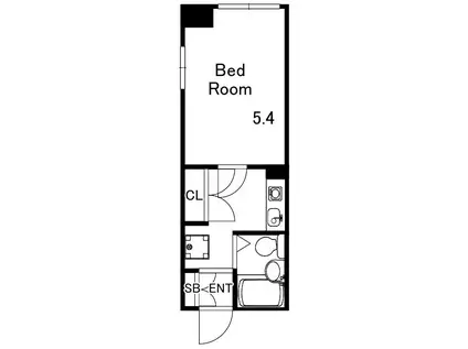 サンシャイン中道(1K/1階)の間取り写真