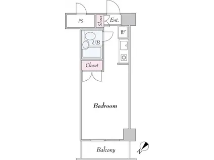 TS ECO川崎(ワンルーム/3階)の間取り写真