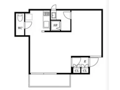 MEGURO POINT メグロポイント(ワンルーム/1階)の間取り写真