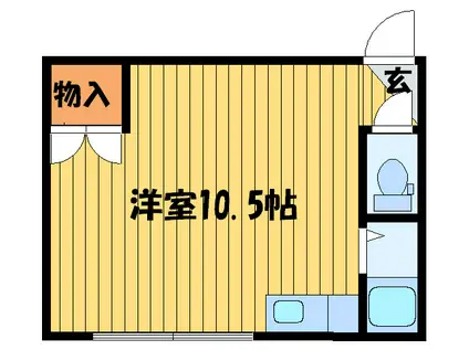 マイハイム平岸(ワンルーム/3階)の間取り写真