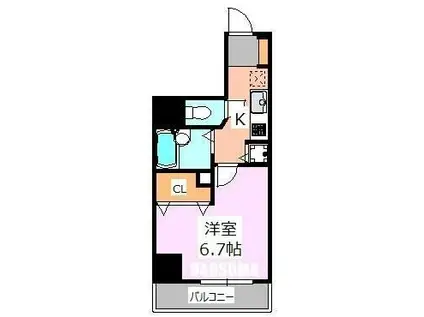 シーネクス本駒込(1K/5階)の間取り写真