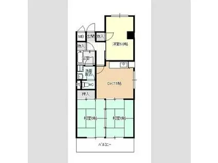 メゾン政喜III(3DK/3階)の間取り写真