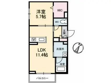 ファミールハイツ(3DK/2階)の間取り写真