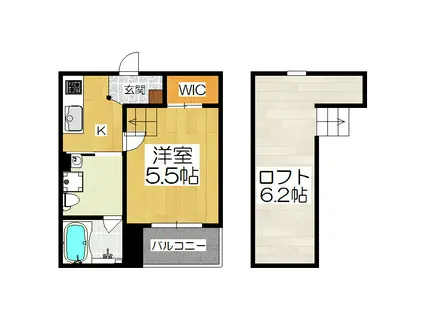 TIERRA(1K/1階)の間取り写真