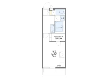 NYOI III(1K/3階)の間取り写真