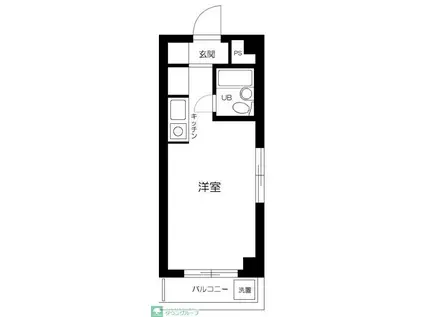 ホワイトキャッスル上鷺宮(1K/3階)の間取り写真