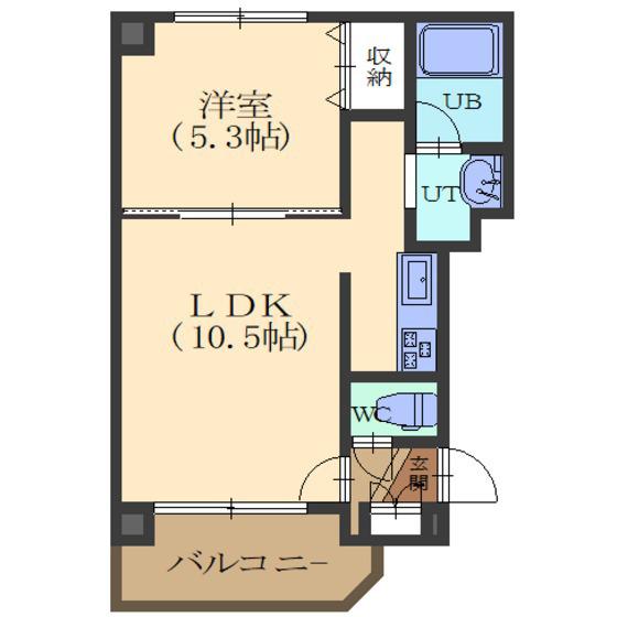 AVANT・GARDEII(1LDK/4階)の間取り写真