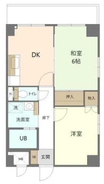 LOFT大塚(2DK/3階)の間取り写真