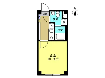 GRAFFITI西新井(1K/4階)の間取り写真