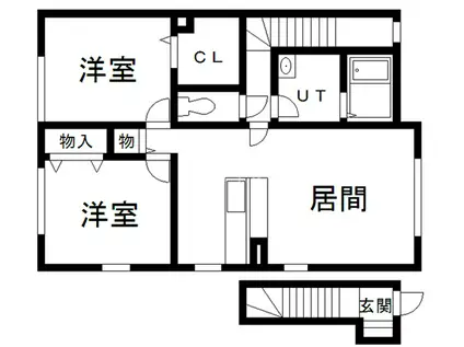 ルグラン石江(2LDK/2階)の間取り写真