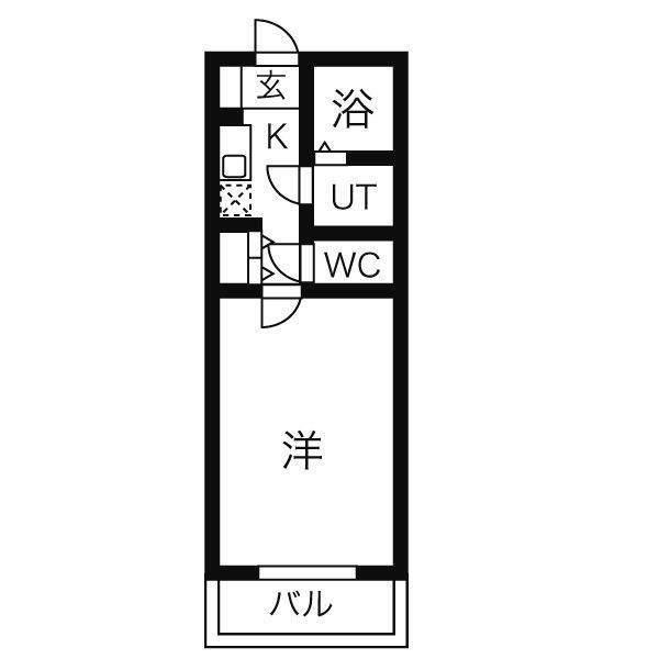 SMILE ITO(1K/3階)の間取り写真