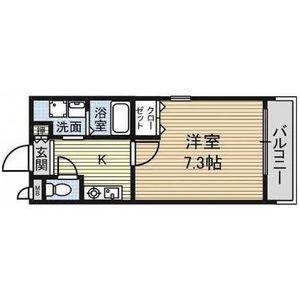 エスポワール岩塚(1K/3階)の間取り写真