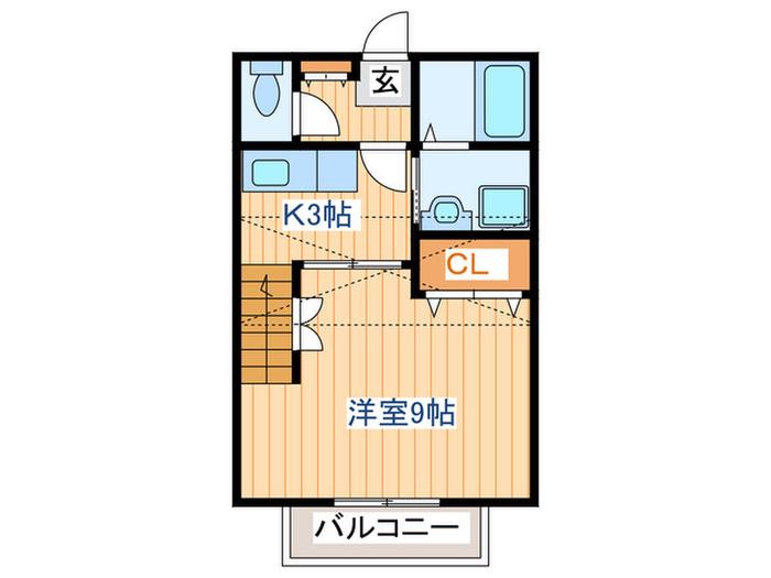 MA・MAISON(1K/1階)の間取り写真