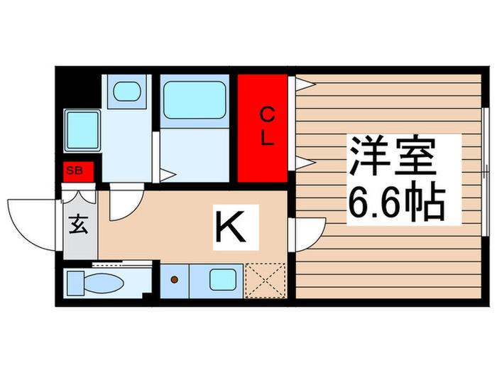 D STYLE千住大橋(1K/3階)の間取り写真