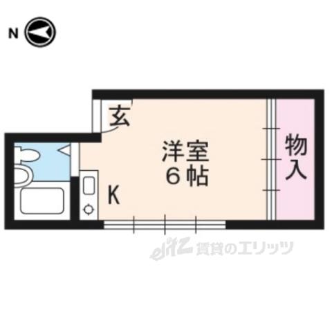 TANIGAWAROOM(ワンルーム/2階)の間取り写真