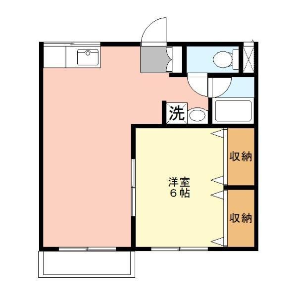 ネクステージ佐野本町(1LDK/2階)の間取り写真