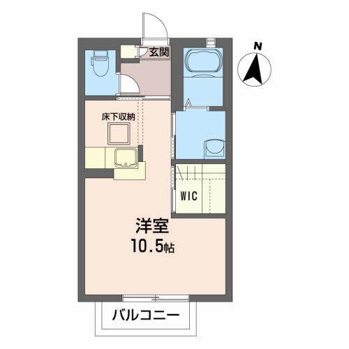 GF MAISON(ワンルーム/1階)の間取り写真