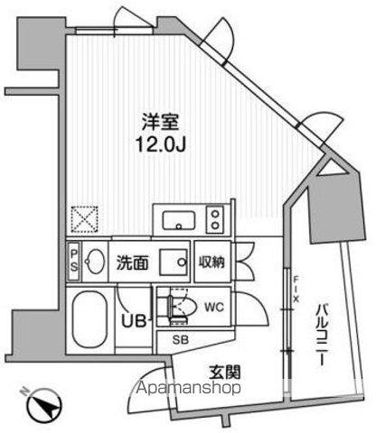 NIDO SUGAMO(ワンルーム/11階)の間取り写真