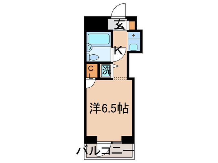トップ金町(1K/1階)の間取り写真