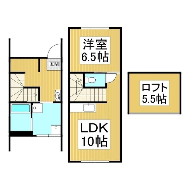 MURAIテラス(1LDK/1階)の間取り写真