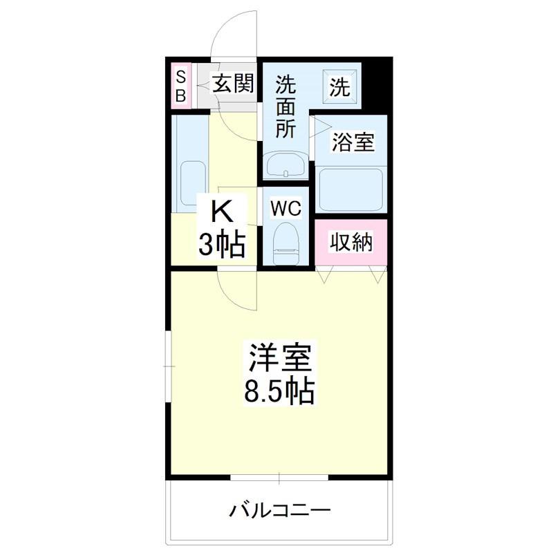 AVANTIV(1K/1階)の間取り写真