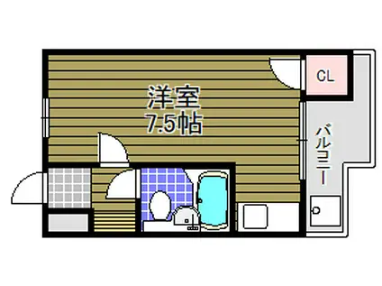 RIZEONE富田林レジデンスI(ワンルーム/2階)の間取り写真