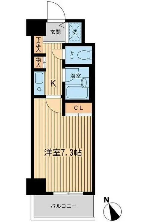 ベジフル北新宿弐番館 5階階 間取り