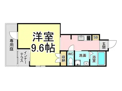 コーポRELA(1K/1階)の間取り写真