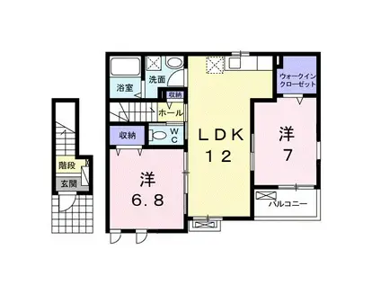 サンリットガーデン(2LDK/2階)の間取り写真