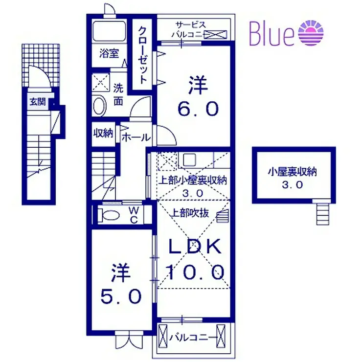 ヴェルデ向陽III 2階階 間取り