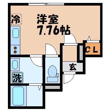 GRANSUITE MOTOOMACHI(ワンルーム/1階)の間取り写真